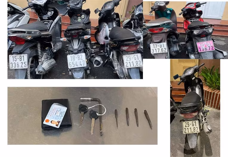 Triet pha bang nhom khet tieng chuyen trom cap xe may lien tinh-Hinh-2