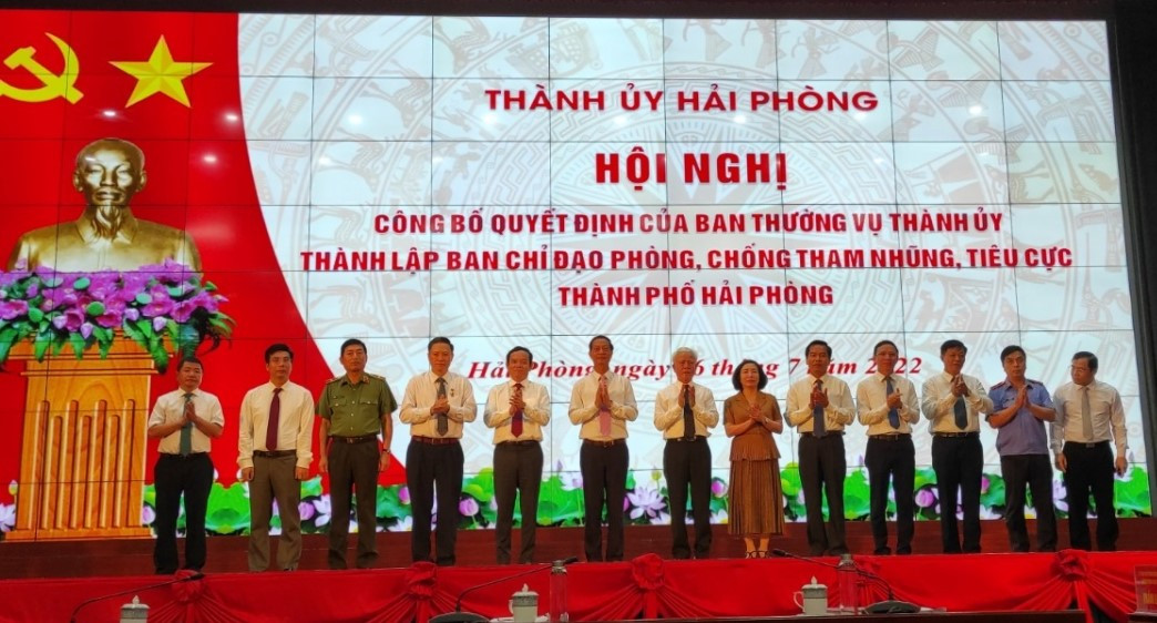 Bí thư thành ủy Hải Phòng làm trưởng ban chỉ đạo phòng, chống tham nhũng Bi thu thanh uy Hai Phong lam truong ban chi dao phong, chong tham nhung