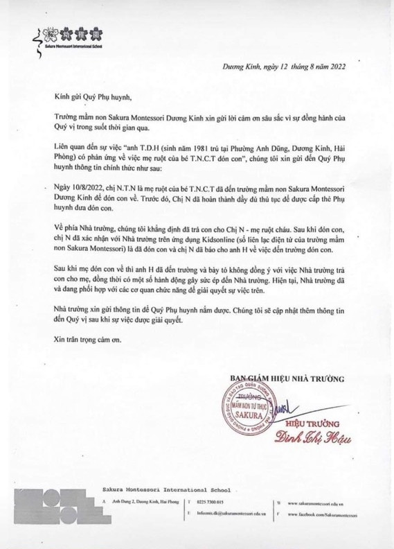 De hoc sinh bi “be di mat”, truong Mam non Sakura Montessori co vo can?-Hinh-2