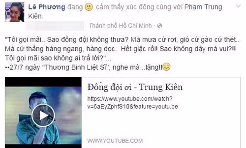 Le Phuong hanh dong bat thuong sau khi Quy Binh he lo su that