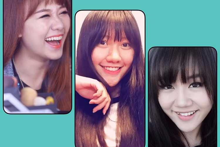 Mới đây, MC Trấn Thành chia sẻ loạt ảnh ghép em gái út (ở giữa) với Hari Won và Văn Mai Hương (ngoài cùng bên phải). Anh hóm hỉnh đặt câu hỏi cả ba có phải chị em ruột hay không.