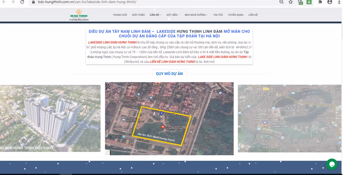 Ha Noi: Du an Linh Dam Hung Thinh Lake Side 