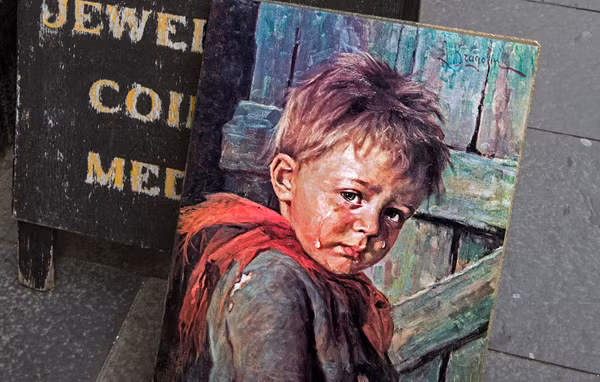 Giai ma loi nguyen chet choc quanh buc tranh "Cau be khoc"-Hinh-3