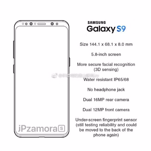 Samsung Galaxy S9 sẽ không còn giắc cắm tai nghe Samsung Galaxy S9 se khong con giac cam tai nghe
