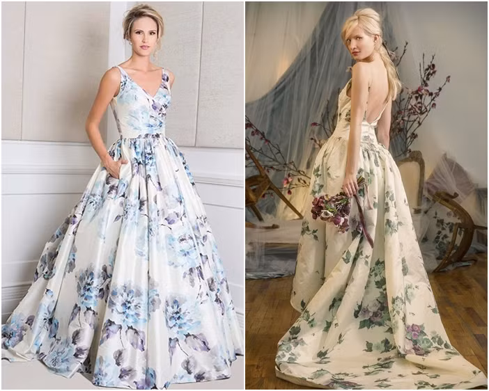 Những chiếc váy cưới hoa chính là một xu hướng váy cưới đang được rất nhiều cô dâu lựa chọn thời gian gần đây.