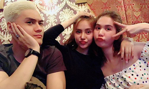 Sự xuất hiện của Lâm Vinh Hải và Linh Chi tại bữa tiệc "nội bộ" gia đình Ngọc Trinh khiến nhiều người nghi hoặc.