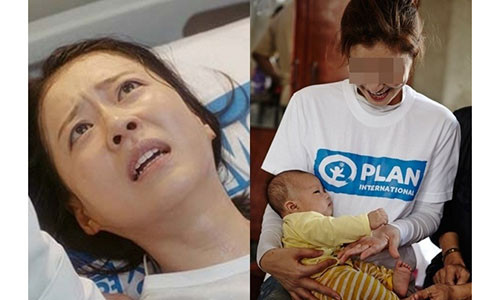 Chị chạy đến nhìn đứa con bé nhỏ của mình và mỉm cười thật may mắn khi mẹ con chị mẹ tròn con vuông - Ảnh: Minh họa