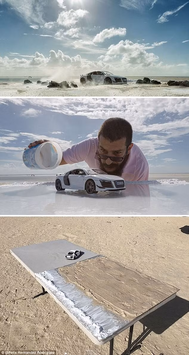 Hãng Audi đã thuê nhiếp ảnh gia Felix Hernandez chụp hình chiếc xe đáng giá 160.000 USD của họ. Tuy nhiên thay vì dùng hàng thật anh đã sử dụng một chiếc xe đồ chơi và tạo nên khung hình huyền ảo bằng cách sử dụng đạo cụ, ánh sáng, và các hiệu ứng của máy ảnh.