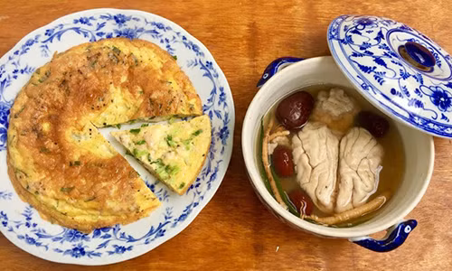 Hai món ngon từ óc heo.