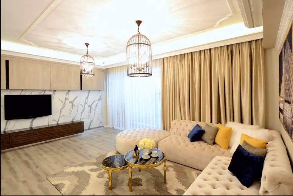 Phòng khách của căn hộ.