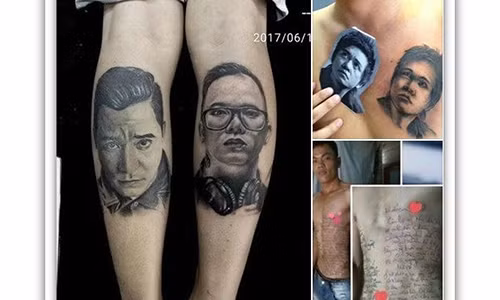 9X giai thich ly do xam hinh ca si Tuan Hung len bap chan