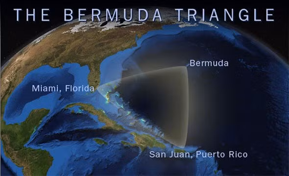 Tam giác quỷ này là vùng biển tạo thành giữa 3 đỉnh Florida, Puerto Rico và quần đảo Bermuda, vốn vô cùng nổi tiếng kỳ bí, với hàng trăm vụ mất tích không lời giải đáp của tàu thuyền và máy bay qua lại đây.