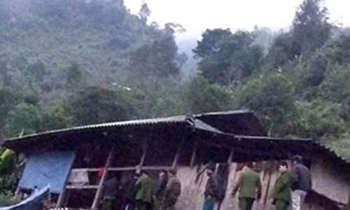 Ngôi nhà nơi xảy ra vụ việc.