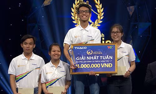 Nam sinh co diem so dan dau ca 4 vong o cuoc thi tuan Olympia