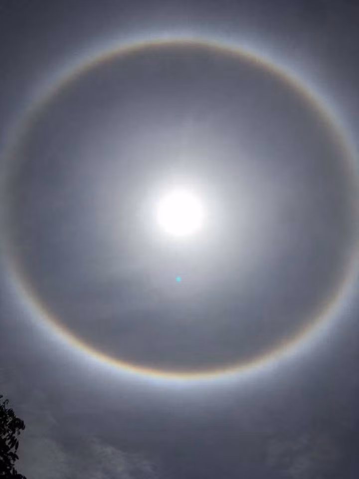 Quầng mặt trời xuất hiện, vì sao? Quang mat troi xuat hien, vi sao?