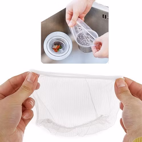 Sử dụng túi lọc ở bồn rửa để xử lý tắc nghẽn.