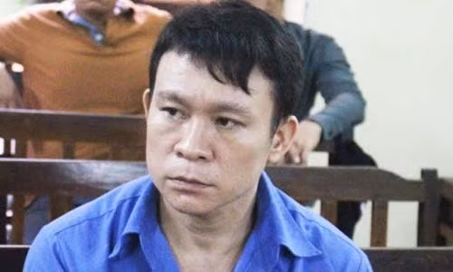 Huỳnh Ngọc Đến tại phiên tòa.