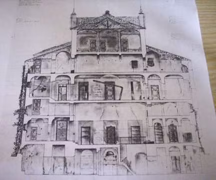 Sau khi giải ngũ và về nước, Bá tước Felix De Vecchi đã mời kiến trúc sư Alessandro Sidoli tới để xây dựng ngôi nhà nghỉ dưỡng lý tưởng cho mình cùng gia đình.