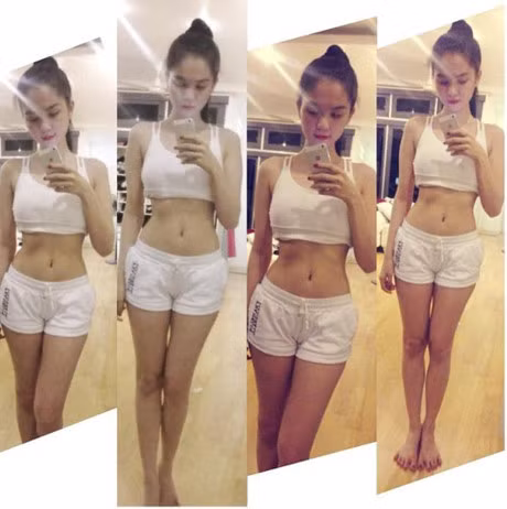 Bàn chân với những ngón chân tòe ra trông rất kém đẹp của cô nàng được mệnh danh là 'nữ hoàng nội y' này cũng khiến nhiều người hâm mộ bất ngờ.