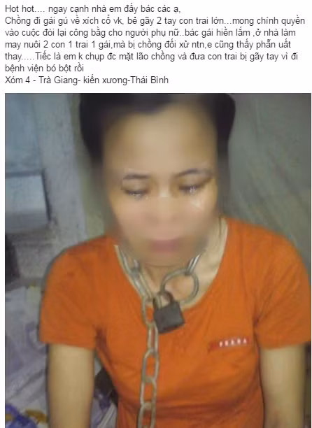 Nguoi vo bi chong xich co: “Anh ay qua yeu toi nen moi ghen”