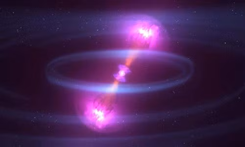 Sự hợp nhất của 2 ngôi sao neutron cách trái đất 130 triệu năm ánh sáng.