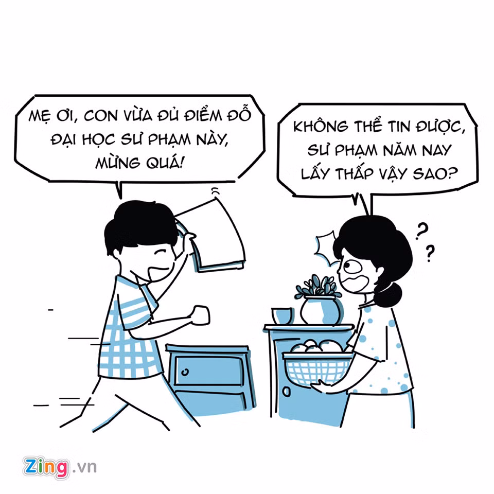 Sư phạm từng là ngành có điểm đầu vào cao trong số những nghề "hot". Nhưng những năm gần đây, mức trúng tuyển chỉ bằng điểm sàn, thậm chí 3 điểm/môn cũng đỗ trường cao đẳng sư phạm.