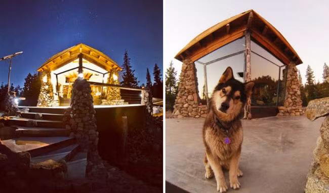 Nhà sinh thái Mike Basich, vận động viên trượt ván tuyết nổi tiếng, đã lựa chọn xây dựng ngôi nhà nhỏ rộng 23 m2 trên núi. Ngôi nhà chỉ sử dụng nguyên liệu sinh thái và năng lượng sạch từ pin mặt trời.