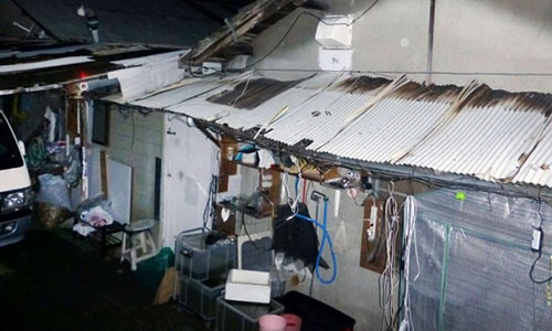 Căn nhà một tầng của gia đình Kakimoto, nơi cô con gái 33 tuổi bị nhốt suốt 15 năm.