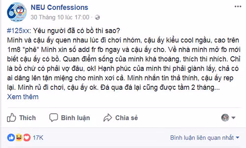 Co gai bi chi trich vi chia se: Yeu nguoi co bo thi da sao?