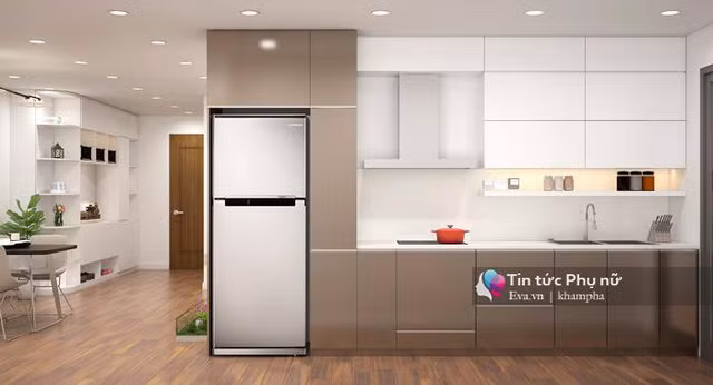 Khu vực bếp sạch sẽ, sang trọng tách biệt với phòng khách.