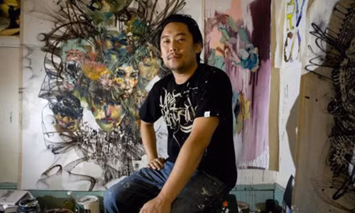 Hoa si ve tranh cho Facebook bong choc tro thanh trieu phu