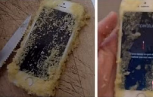 Đây là chiếc bánh táo thần thánh người yêu em tặng em.