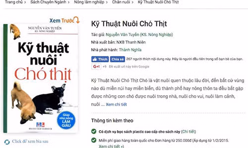 Tranh cai “nay lua” ve cuon sach “Ky thuat nuoi cho thit”