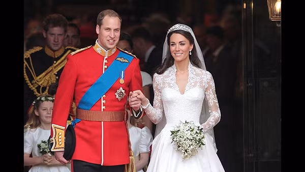 Hoàng tử William cùng Công nương Kate.