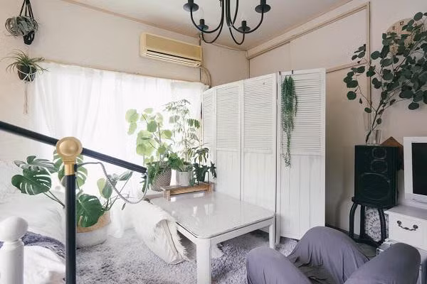 Căn phòng của Saki bên ngoài khá tồi tàn và cũ kĩ nhưng bước vào trong ai cũng phải ngạc nhiên vì quá đẹp.