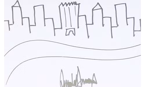 Tan thay buc ve cua ong Trump duoc ban voi gia hon 600 trieu dong