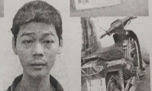 Đối tượng Tống Văn Khánh và tang vật vụ án.