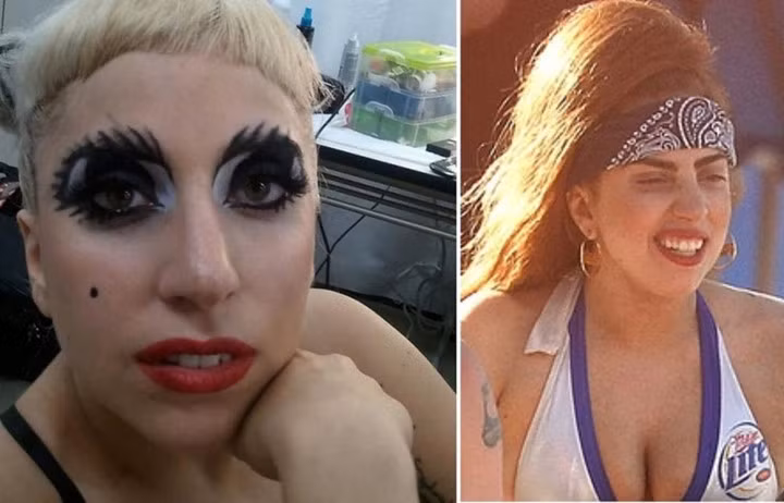 Dù "tỏa sáng" và được công chúng mến mộ trên sân khấu nhưng khó ai có thể nhận ra được gương mặt mộc của Lady Gaga lại "chìm" thế này khi rũ bỏ vẻ lung linh trước đó.