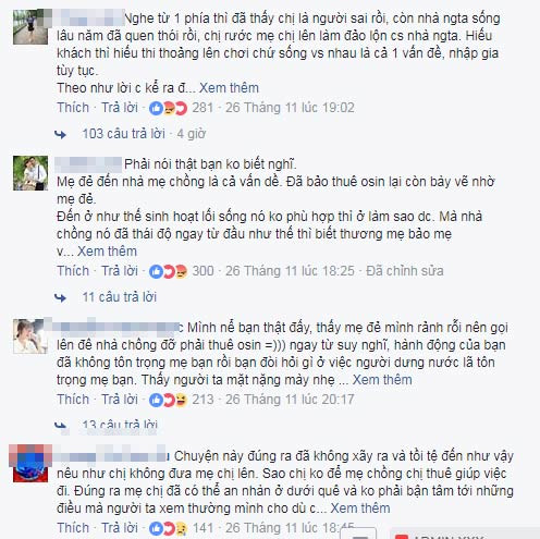 Bình luận bày tỏ quan điểm của cư dân mạng. (Ảnh chụp màn hình)