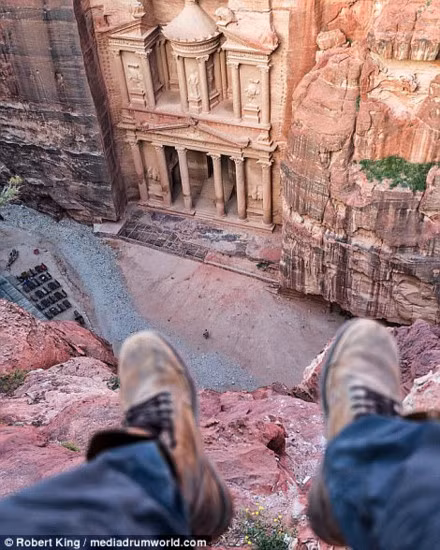 Ở di sản Petra, Jordan.