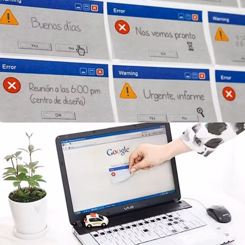 Sticker ghi chú lỗi. Cách thú vị để liên lạc với đồng nghiệp.