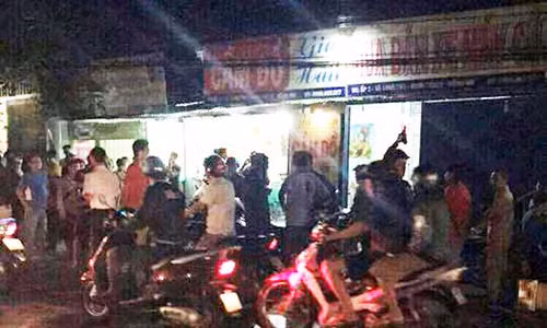 Vo chu tiem cam do tu vong voi nhieu vet dam tren co the