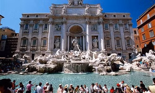 Tra gia dat neu tam trong dai phun nuoc o Rome