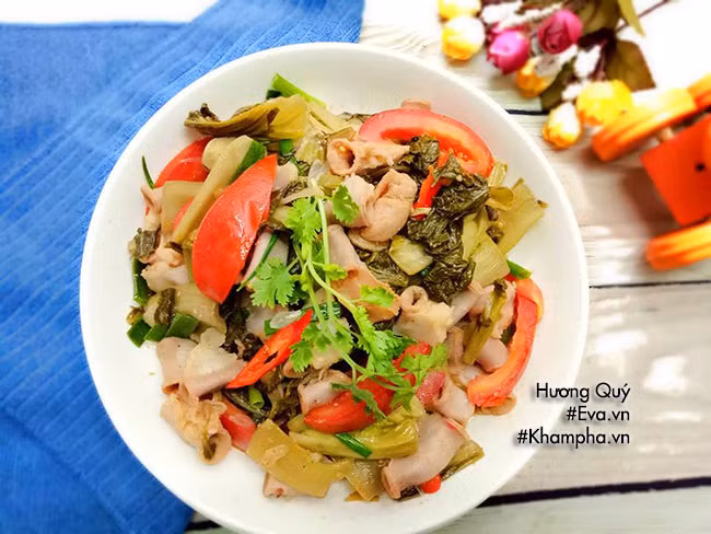 Mat troi lam cac mon xao dua chua an moi da