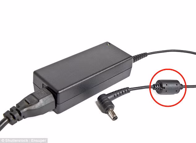 Bộ phận hình trụ trên một số sạc pin có tác dụng giảm tiếng ồn ở tần số cao.