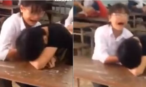 Xon xao clip nam sinh can bam tim tay ban gai de niu keo tinh yeu