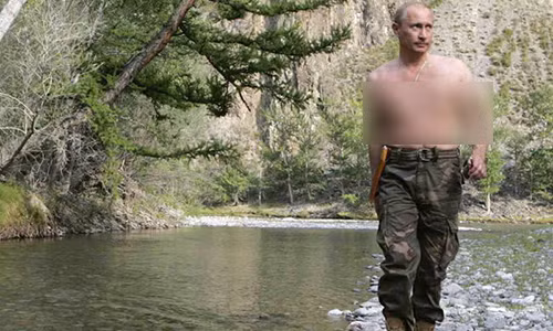 Thân hình đáng ngưỡng mộ của Tổng thống Nga Putin.