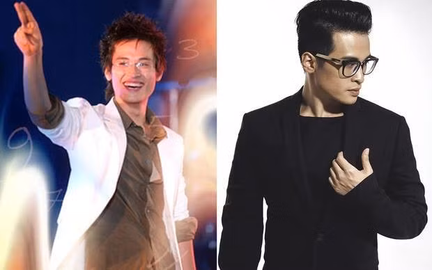 Hay hình ảnh một nam ca sĩ người gầy với một đầu tóc bờm xờm trên sân khấu, thời Sao Mai điểm hẹn 2006.