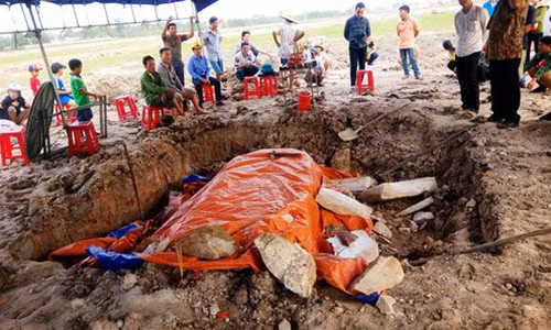 Phat hien ngoi mo co nghi cua vi Quan Cong The ky XI