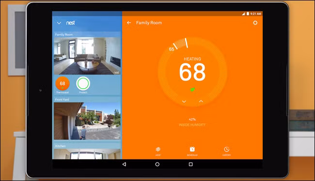 Nếu đủ điều kiện "sắm" các thiết bị nhà thông minh đắt tiền như Nest, đèn Wi-Fi bất cứ thiết bị điện thông minh khác, bạn có thể cài đặt ứng dụng hỗ trợ cho từng loại thiết bị trên tablet để quản lý, điều khiển chúng.